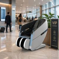 Silla de Masaje LEERCON 2026 de Pago por Uso, Estructura Comercial Resistente con Ranura para Monedas, Control de Tiempo y Base con Bloqueo Antirrobo