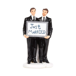 Divertente Comico Gay Wedding Cake Topper Wedding Oggetti Da Collezione Souvenir Regali Personalizzati Resina Figurine di Nozze - Product Image 3