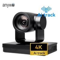 Caméra PTZ Anywii IP POE 4k 8mp avec zoom 12X 20X, salle de réunion de conférence, suivi automatique AI, caméra PTZ 4k pour diffusion en direct, église