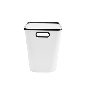 2023 Hot Sales Plastic Binaural Trash Can Waste Bins Lidless Paper Basket Kitchen Rubbish Garbage Can