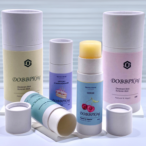 Tuýp son dưỡng môi giấy kraft đen mờ sinh học phân hủy được 10g 0.4oz, dạng tuýp đẩy, có thể tùy chỉnh, phủ UV, ép nổi - Product Image 4