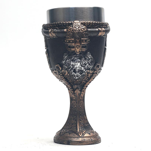 Mới chết Bộ Xương cốc <span class=keywords><strong>3D</strong></span> cứu trợ Quỷ sọ Copo sáng tạo thép không gỉ cốc rượu - Product Image 1