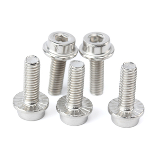 Chống nới lỏng DIN 251 304 thép không gỉ hình lục giác ổ cắm đầu với răng cưa mặt bích vít - Product Image 5