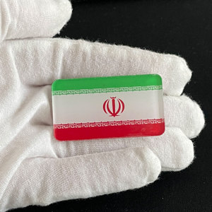Vente en gros directe usine – Badge acrylique drapeau <span class=keywords><strong>Iran</strong></span> d'environ 4,5 cm, épingle de revers, porte-clés décoratif de haute qualité - Product Image 5
