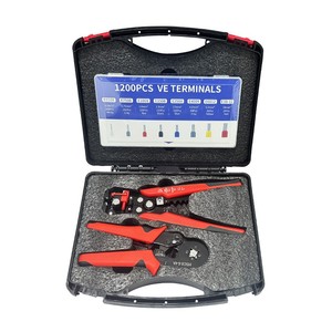 Bornes de câblage industrielles <span class=keywords><strong>VE</strong></span> en cuivre étamé (AWG 22-10) – Kit de connecteurs tubulaires isolés à broches - Product Image 5
