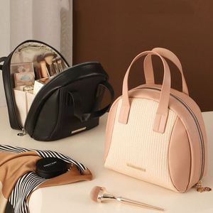 New Design Portable <b>Toiletry</b> Handbag Waterproof <b>Travel</b> Cosmetics Pouch Zipper PU Lipsticks Makeup Organizer <b>Bag</b> - Product Image 1