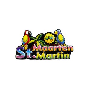 <span class=keywords><strong>Mapa</strong></span> Tridimensional <span class=keywords><strong>de</strong></span> Resina <span class=keywords><strong>de</strong></span> St. Martins, Decoraciones para el Hogar y Aniversarios, Pegatinas Magnéticas Redondas Pintadas para Refrigerador, Tour Mundial - Product Image 1