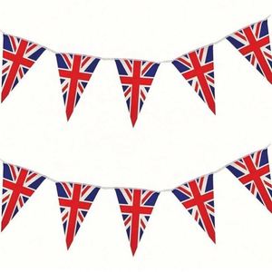 High Quality 100% Polyester Custom Fabric String <b>Flag</b> Event Display Bunting Pennant Outdoor Banner - Product Image 4