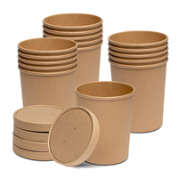Bols à soupe en papier pour aliments chauds/froids Saladier kraft jetable