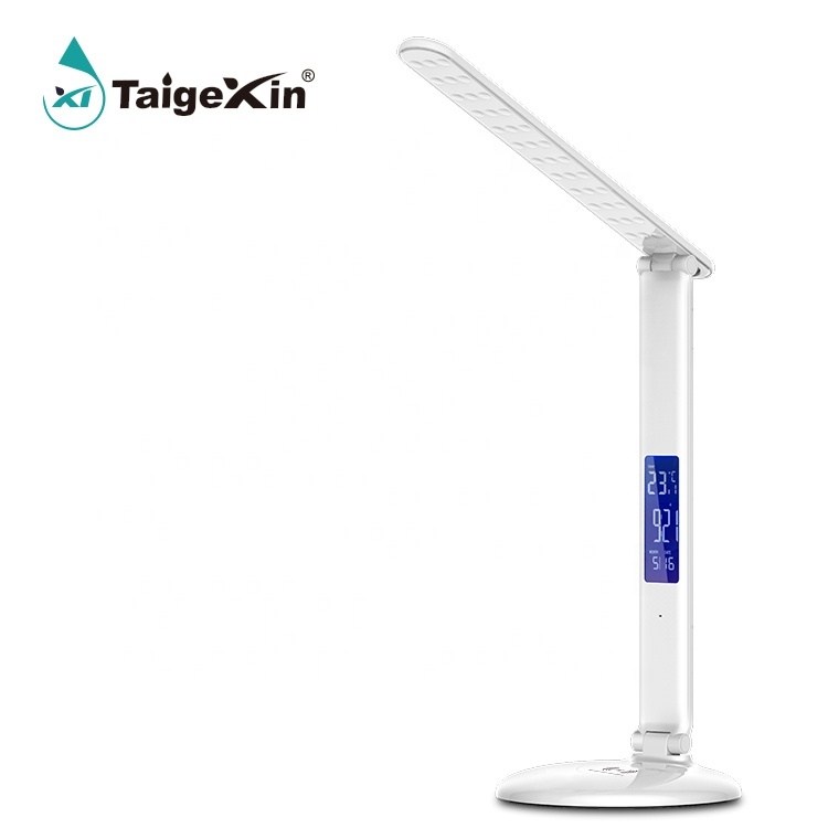 3 Modes Interrupteur Tactile Sans Fil De Charge Calendrier Lampe LED Lampe de Bureau Lampe de Table de Lecture