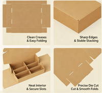 Boîte d'expédition pliable extra-rigide en carton ondulé en forme d'avion pour la logistique, les supermarchés et les expositions – Écologique