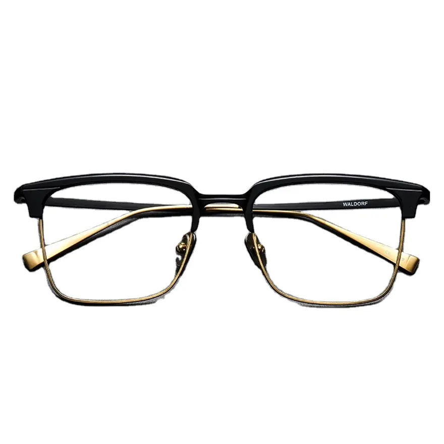 Nieuwe Custom Hot Sale Designer Brillen Van Bekende Merken Brilmonturen Groot Oversized Luxe Optisch Frame