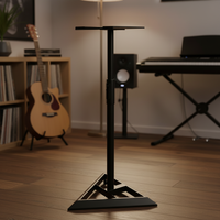 Support de Moniteur de Studio Réglable Yinyu SS055 avec Pince de Verrouillage Automatique et Base de Sécurité en Métal pour Studio, Scène et Audio Domestique