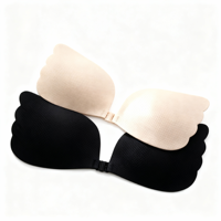 Promotion Exceptionnelle : Soutien-Gorge Invisible Adhésif Sans Armature en Spandex/Nylon Respirant avec Trous d'Aération, Fermeture Avant, Réutilisable pour Adultes – Idéal Été