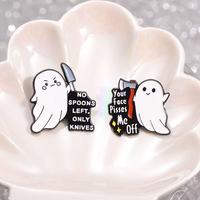 Vente en gros Nouveau style Couteau en métal avec lettres anglaises, sans cuillère, design original, style européen et américain, thème Halloween et Fée pour le Nouvel An