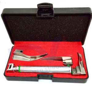 ชุดกล้องตรวจกล่องเสียงแบบใยแก้วนำแสงสำหรับเด็ก-มิลเลอร์ เยอรมัน สแตนเลส ได้รับการรับรองมาตรฐาน CE-เครื่องมือผ่าตัดพื้นฐาน เดลต้า ซิร์จิคอล - Product Image 1