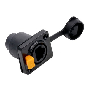 Không thấm nước <span class=keywords><strong>Ethernet</strong></span> 8P RJ45 nối RJ45 nối mạng cắm và chơi nữ Chassis Bảng điều chỉnh núi ổ cắm + Nam cắm - Product Image 5