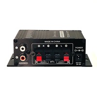 AK-170 Mini Mini Saf Amplifikatör Ev Bilgisayarı Ses 2.0 Kanal Yüksek Kaliteli Amplifikatör DC12V