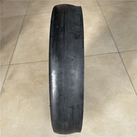 Roue semi-pneumatique agricole 3x16 pouces en caoutchouc plastique et acier demi-jante 16x3 roue de jauge de semeur
