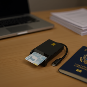Lector de Tarjetas Inteligentes OneMax USB C Compatible con DNIe, CNS, TS y CRS - Product Image 2