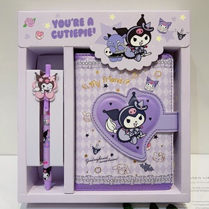 A6 Sanrio Máy Tính Xách Tay Gel bút Hộp Quà Tặng <span class=keywords><strong>Hello</strong></span> <span class=keywords><strong>Kitty</strong></span> cinnamoroll notepad văn phòng phẩm thiết lập với khóa từ cho đồ dùng học tập - Product Image 1