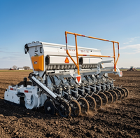 Semoir à herse rotative monté sur tracteur de 3 m de large, personnalisé, avec boîte de vitesses, haute productivité, 20 rangs