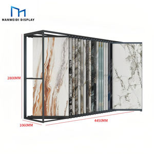 Подгонянная наклонная Выдвижная Бесшумная раздвижная металлическая каменная пластина, образец каменной плиты, мраморная плитка, подставка для дисплея - Product Image 4