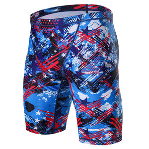 Herren Swim Jammers von KGKE Compression Fashion Print Jammer Badeanzug Bades horts Long - Product Image 1
