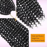 Extensions de cheveux synthétiques tressées au crochet, effet locs torsadés, style jamaïcain, volumineuses, 24 pouces, 96g, avec ressort intégré