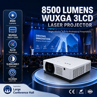 Projecteur laser professionnel WUXGA 8500 lumens avec projection à 360 degrés et correction géométrique