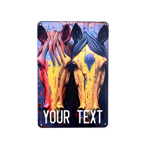 Custom Design Embossed Painted Vintage Metal Tin Signs 3D Shape Home Decoration Wholesale
