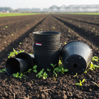 Pots de fleurs en plastique souple pour serre, utilisation agricole, pot de plante polyvalent pour usage extérieur et intérieur