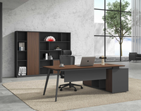 Ensemble de bureau de direction en forme de L, design moderne haut de gamme, personnalisable, extensible, modulaire, en bois, Jongtay