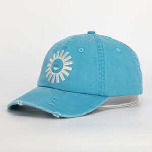 Manufacture Meidiney Custom 6 Panel Embroidery Logo Distressed Gorras Baseball Cap,Plain Wash Cotton Unconstructed <b>Dad</b> <b>Hat</b> - Product Image 1