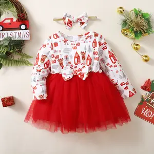 7301儿童婴儿婚礼派对服装儿童连衣裙女孩优雅连衣裙女孩圣诞礼服服装
