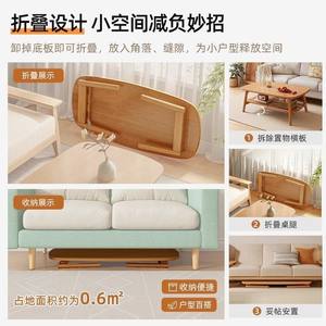 Mesa de Centro Plegable con Tapa de Cristal para Sala de Estar y Dormitorio, para Ventanas Bajas, Sin Necesidad de Instalación, para Apartamentos Pequeños - Product Image 4