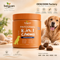 Friandises Tendres pour Chiens 8-en-1 : Complément Multifonctionnel pour Articulations, Immunité, Peau, Pelage et Santé Intestinale – Sans Céréales, Saveur Poulet – Soin Santé OEM