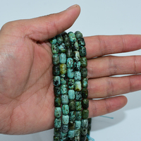 Vente en gros de perles en tube de turquoise africaine 6*9mm Pierres précieuses roses naturelles pour la fabrication de bijoux à bricoler soi-même