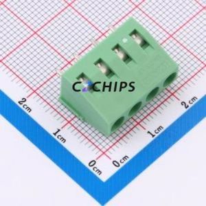 1715048 Screw Terminal Block Through hole Component (THT),P=5mm Connector 5mm Green Through Hole 4P - Product Image 1