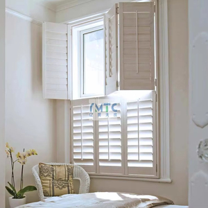 Volets <span class=keywords><strong>en</strong></span> PVC écologiques, économiques et <span class=keywords><strong>de</strong></span> haute qualité, style moderne, à niveaux superposés, blancs, peints à base d'eau - Product Image 5