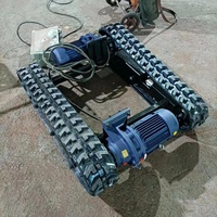 Châssis électrique à chenilles intelligent Yitui Machinery, train de roulement en caoutchouc pour excavateur ou véhicule robotisé