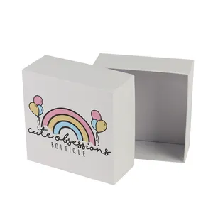 Custom Rigid Cardboard Size Paper Personalised Boxes Packaging Printed Cosmetic Packing Two Piece Gift Box