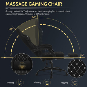 Silla Gamer de Alta Calidad en Oferta, Ajustable, Respaldo Alto, Resistente, Reclinable, Giratoria 360°, Muestra Gratis - Product Image 6