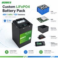 Batterie au lithium LiFePO4 12V 24V 100Ah 200Ah à décharge profonde rechargeable, remplacement pour batteries au plomb-acide pour voiturettes de golf et applications marines