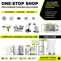 Machine de revêtement électrostatique industrielle pour jantes de voiture, alliage d'aluminium, pièces automobiles, finition métallique durable OPT2-PRO-C
