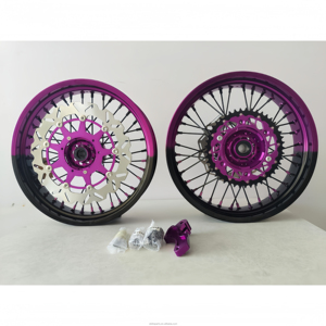 Juego de Ruedas <span class=keywords><strong>Supermotard</strong></span> para <span class=keywords><strong>KTM</strong></span> de 16 Pulgadas, 3.5*17 y 5.0*17 Pulgadas, Color Clásico Personalizado - Product Image 1