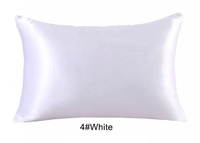 Taie d'oreiller décorative en soie 100% blanche, confortable et personnalisée, avec motifs de points d'animaux de dessin animé pour enfants et adultes