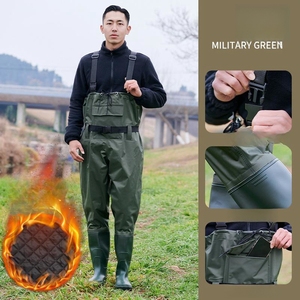 Vente <span class=keywords><strong>chaude</strong></span> Cuissardes <span class=keywords><strong>de</strong></span> <span class=keywords><strong>pêche</strong></span> à la mouche pour hommes et femmes avec bottes Cuissardes hautes avec cintre à bottes - Product Image 6