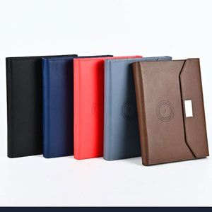 Libreta Personalizada con Carga Inalámbrica, Libreta de Tela con Espiral, Libreta de Hojas Sueltas para Negocios, con Puerto USB, Logotipo Imprimible - Product Image 4