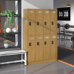 Casiers intelligents Cartmay en bois grainé avec serrure RFID, casiers de vestiaire de salle de sport, casiers de rangement - Product Image 2